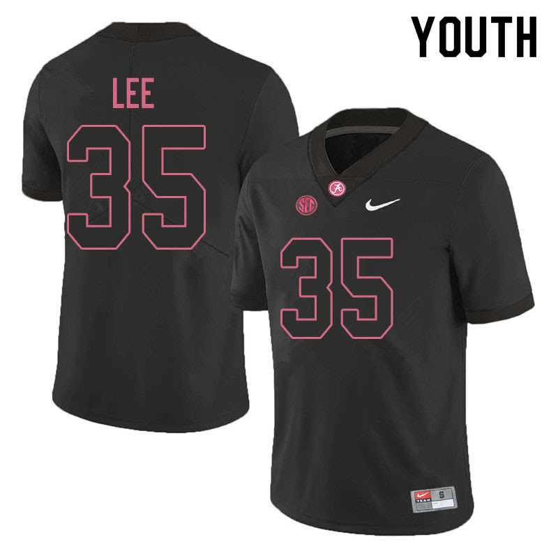 Youth #35 Shane Lee Alabama Crimson Tide College Football Jerseys Sale-Blackout